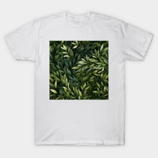 Green Leaves Pattern 22 T-Shirt